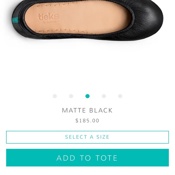 Tieks matte black in box - Picture 2 of 9